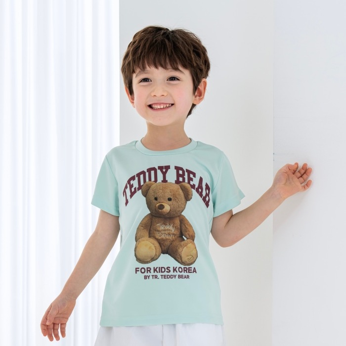 유치원 어린이집 원복 활동복 하복 티셔츠 테디베어 민트