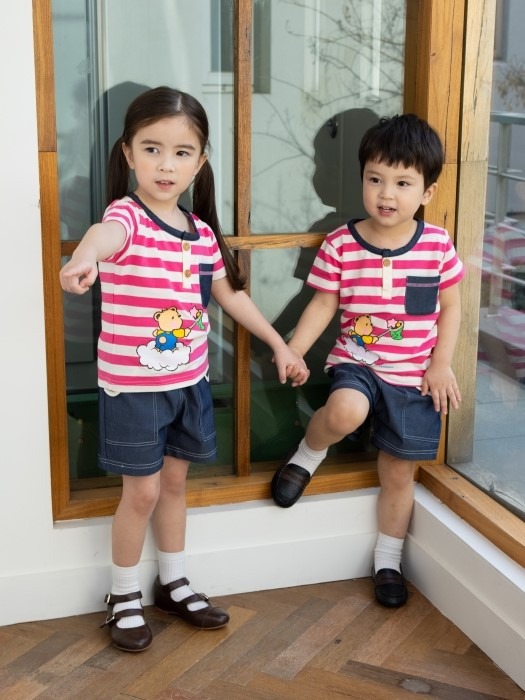 유치원 어린이집 원복 활동복 하복 TCS 0804 핑크